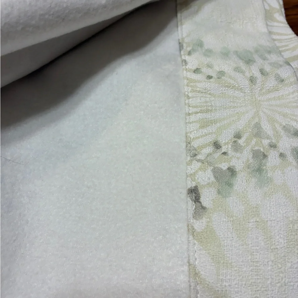 Floral Patterned Curtains 36.5” W x 82” L